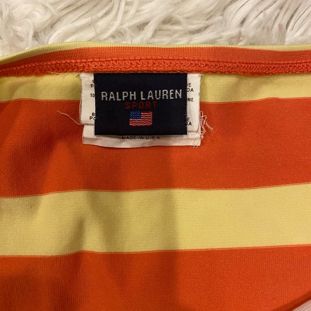 Ralph Lauren Sport Striped 2 Pc Swimsuit Sz 12 - Picture 3 of 13